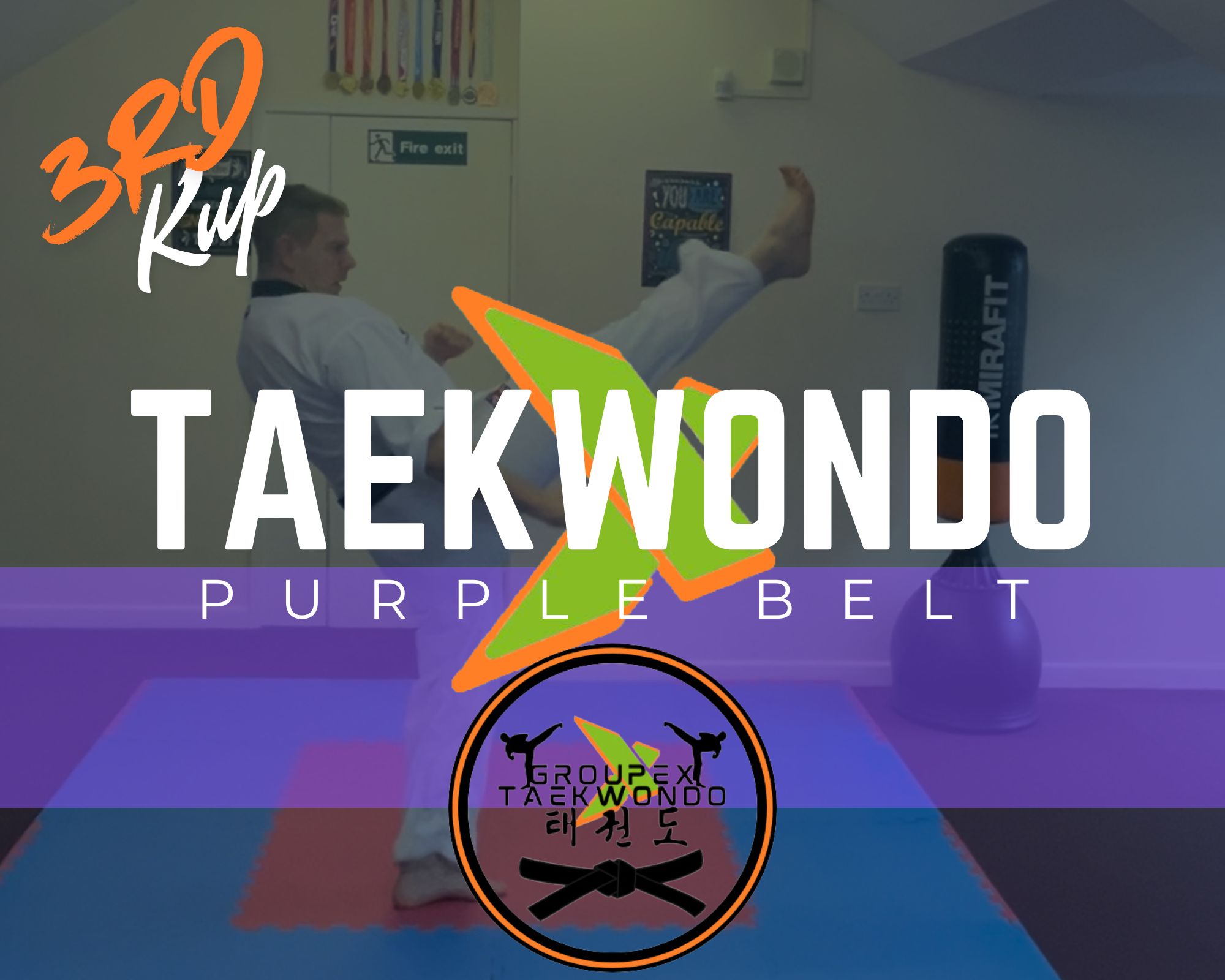 GroupEx Taekwondo Purple Belt